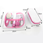 Close-up of baby nail clipper with safety guard
